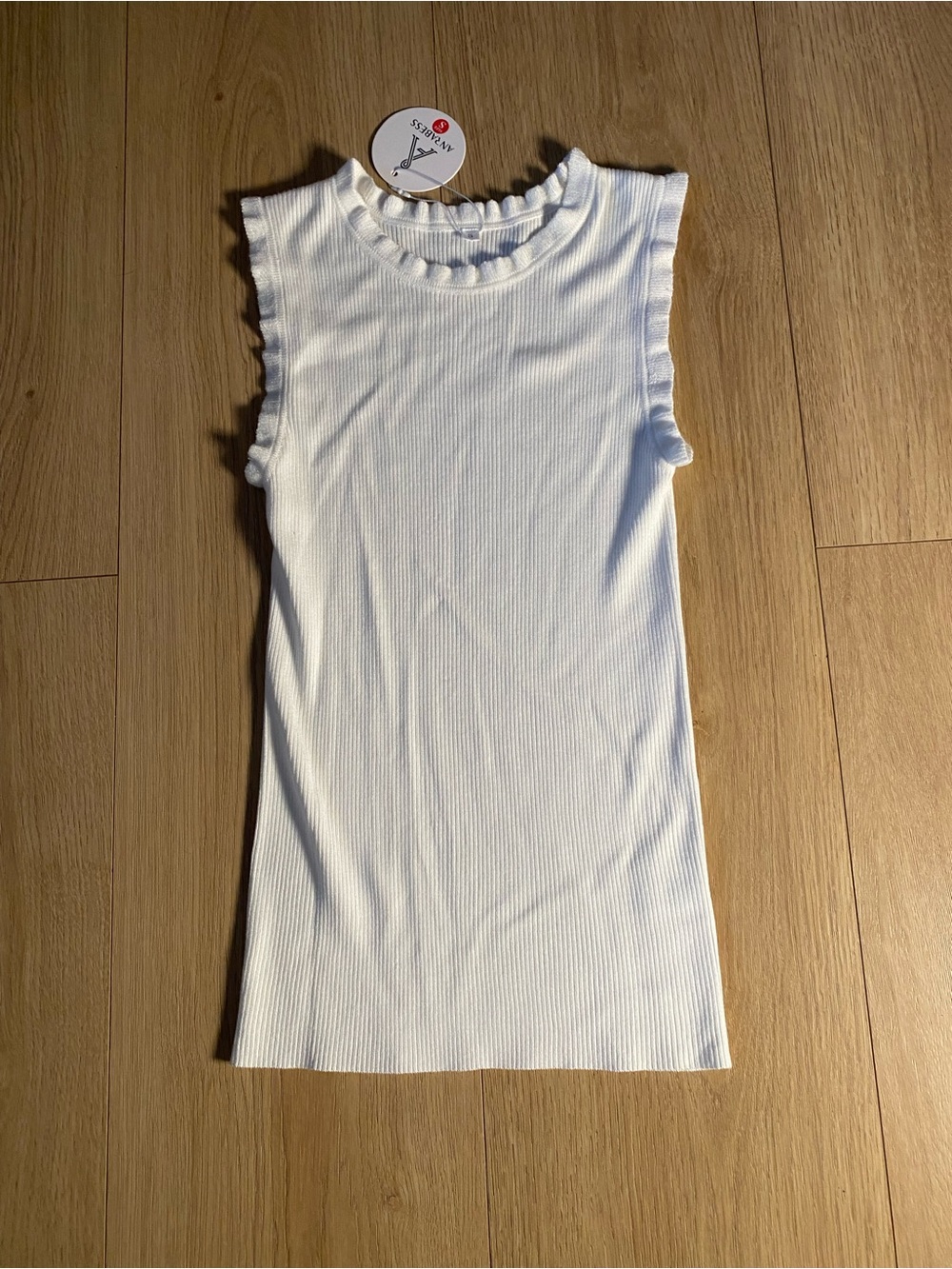 Soft Vanilla Ruffle Knit Tank 🤍✨ - Picture 3 of 12